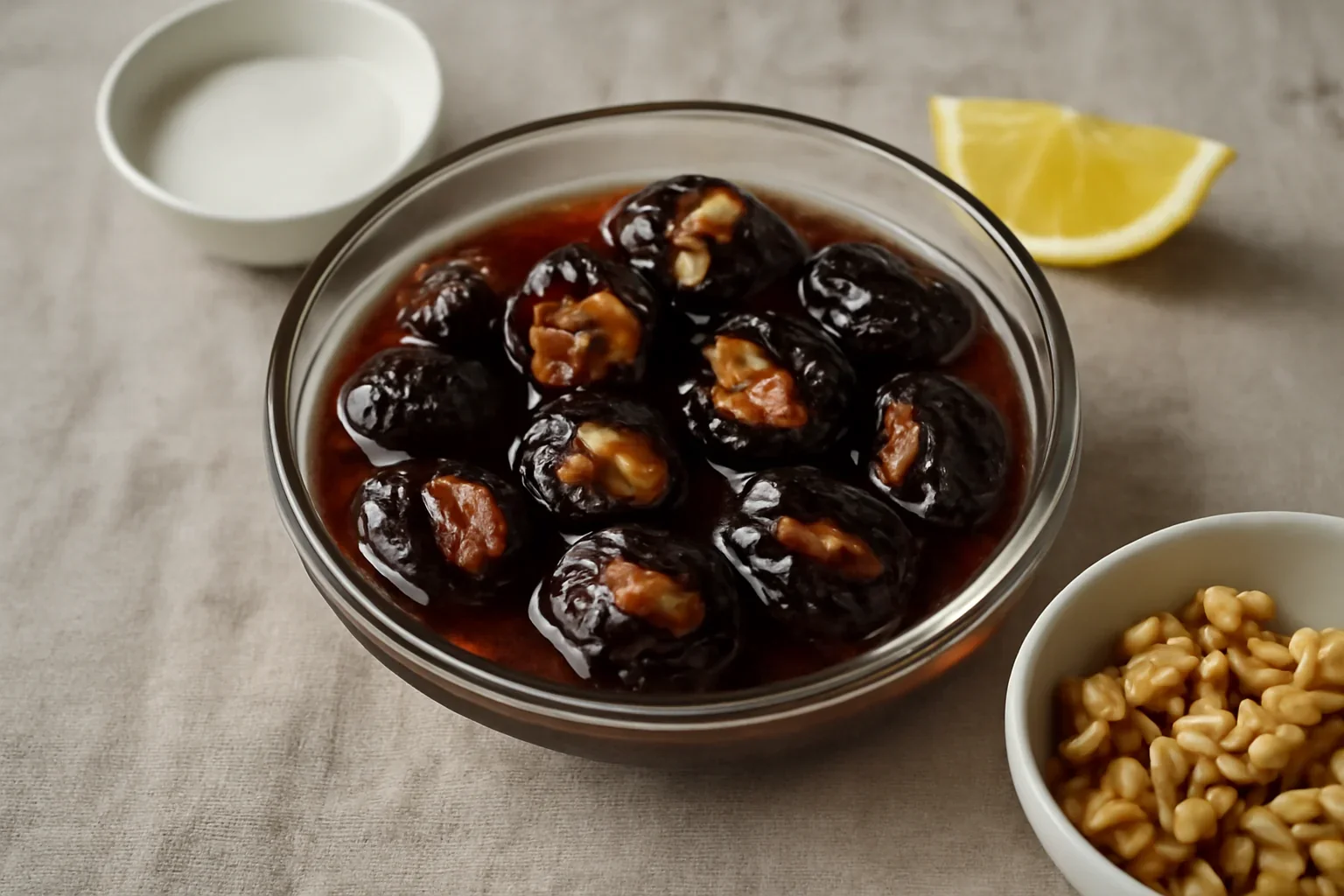 Dulceață de prune cu nucă rețeta de prune confiate umplute