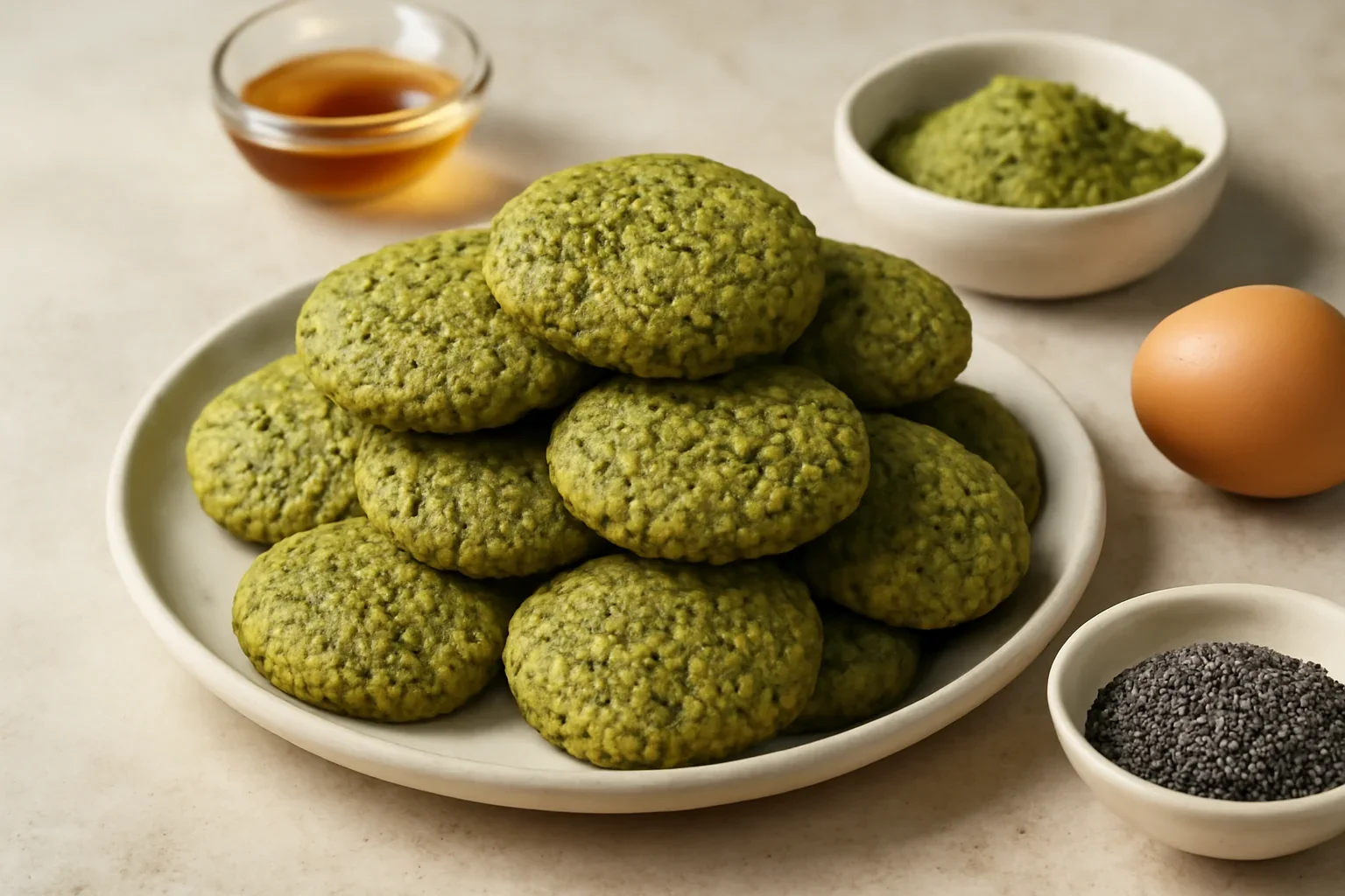 Biscuiți cu matcha