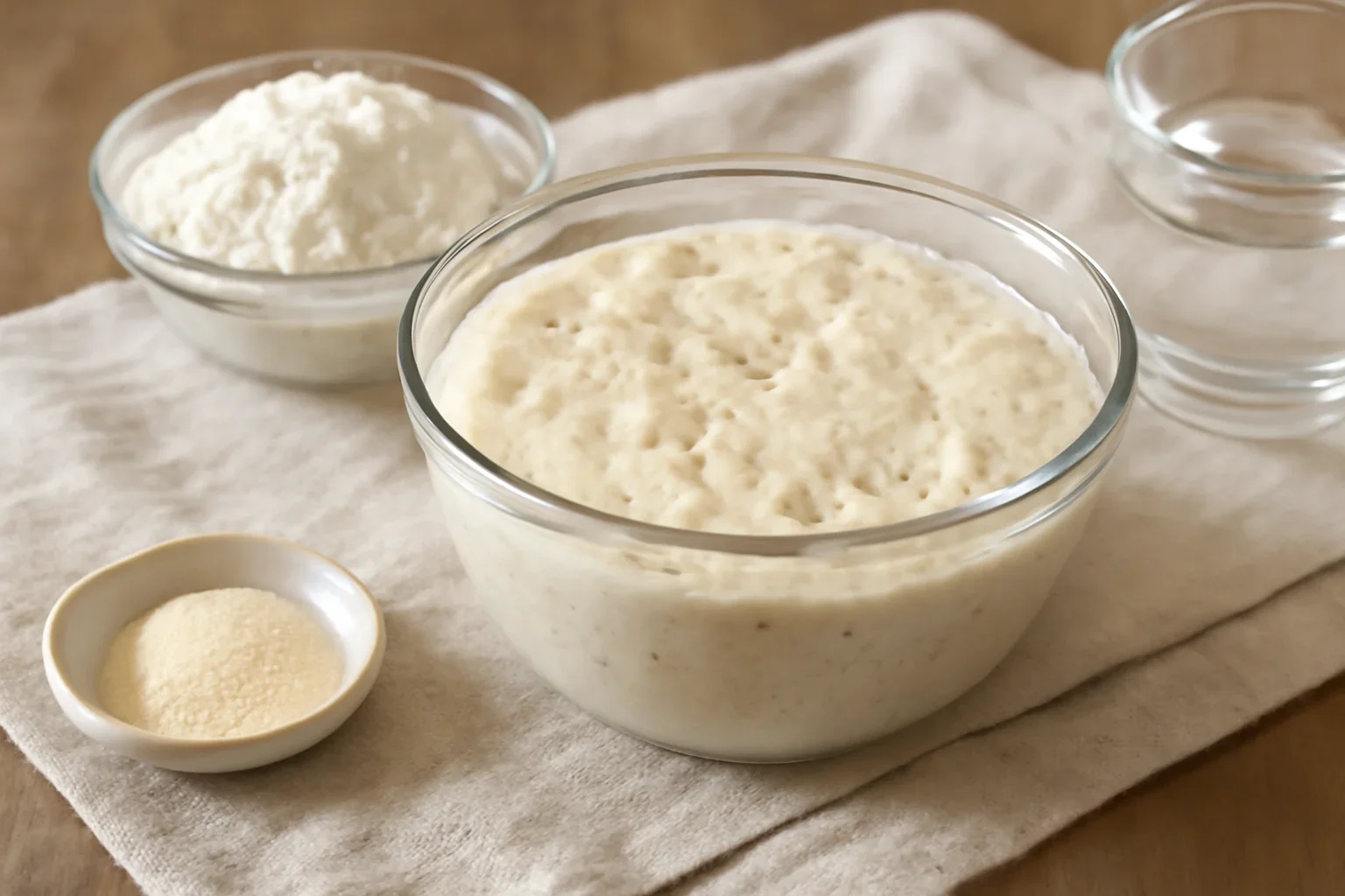 Drojdie de pâine crescută în casă – starter, plămădeală, poolish