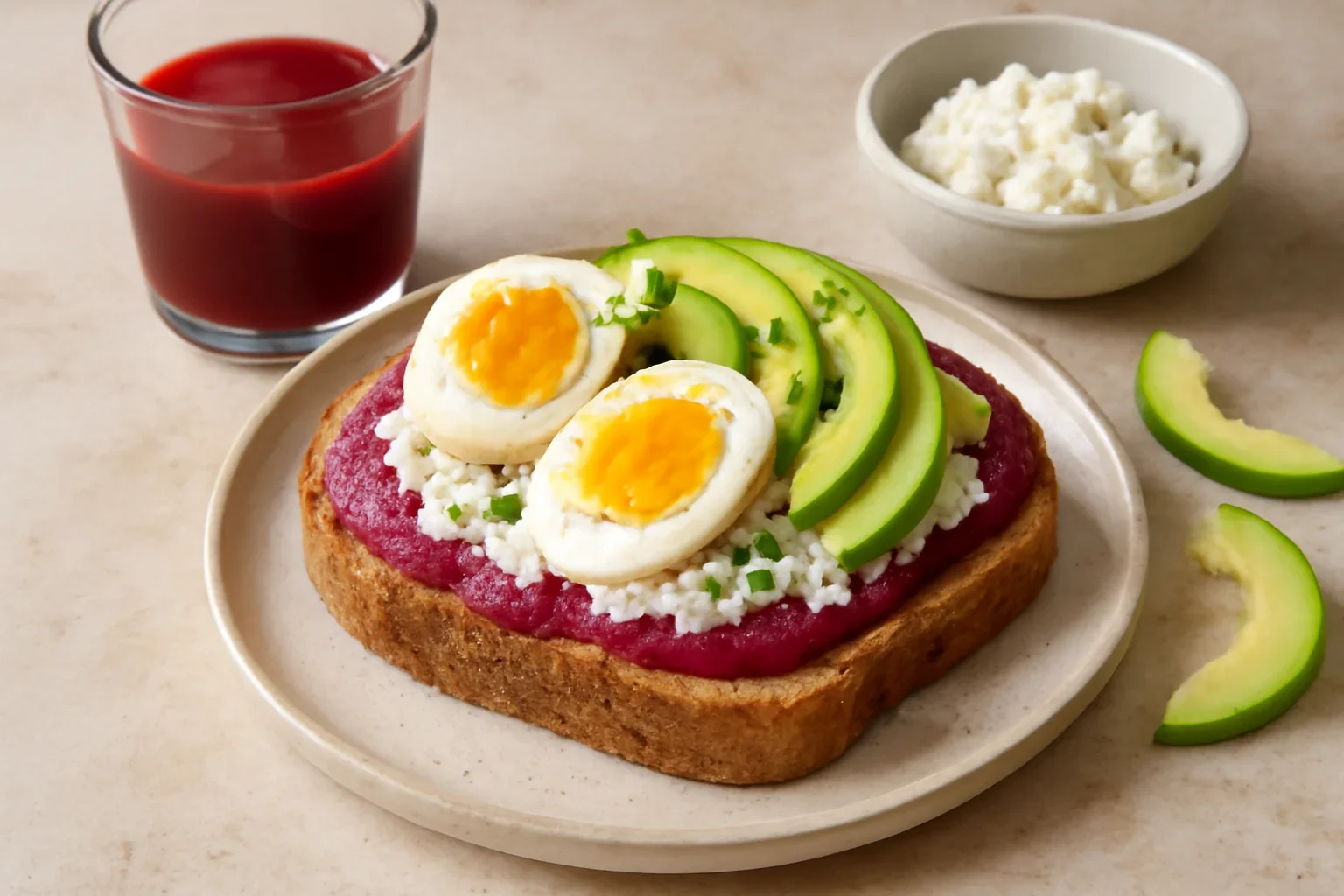 Pâine cu ouă și avocado