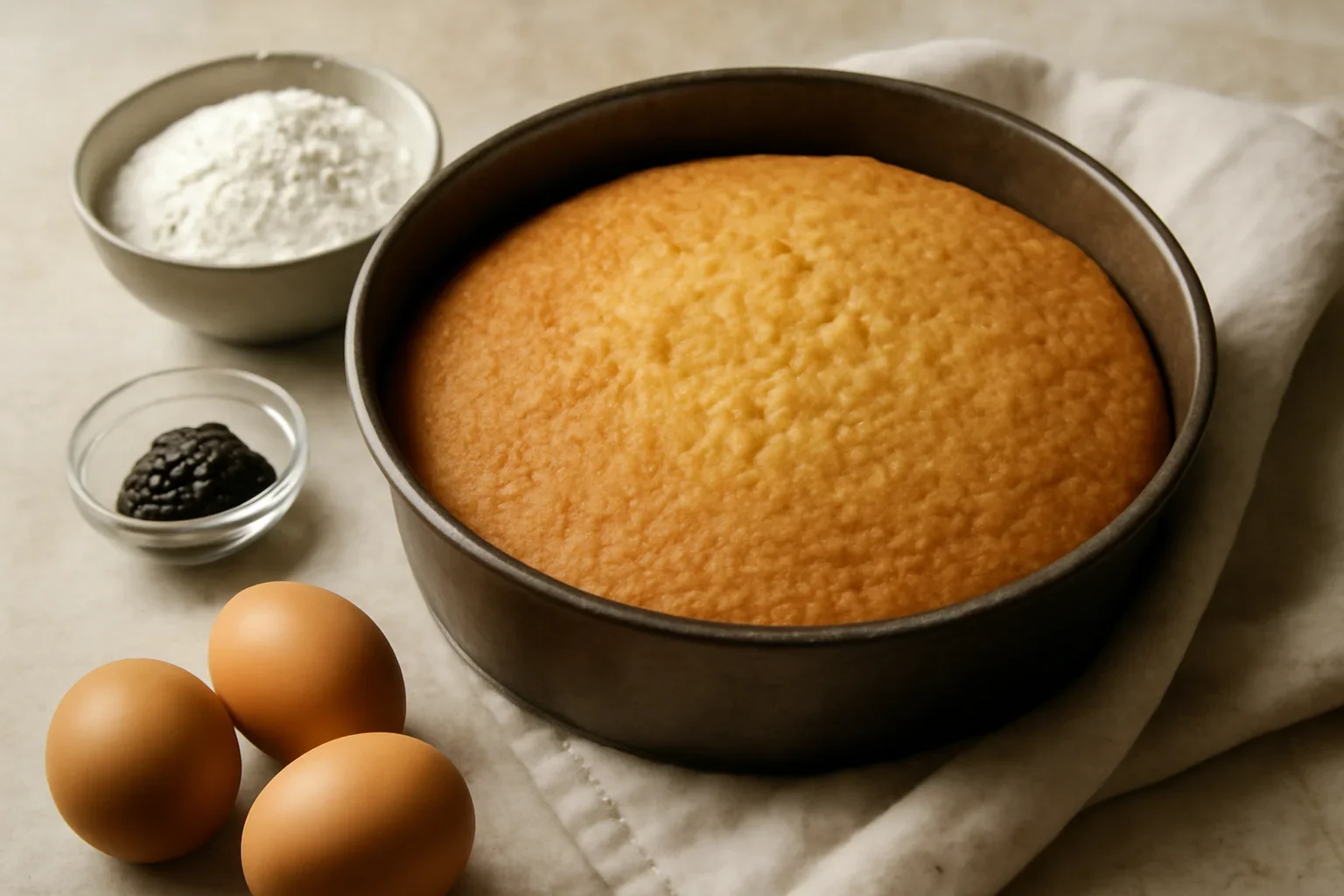 Blat de tort cu vanilie