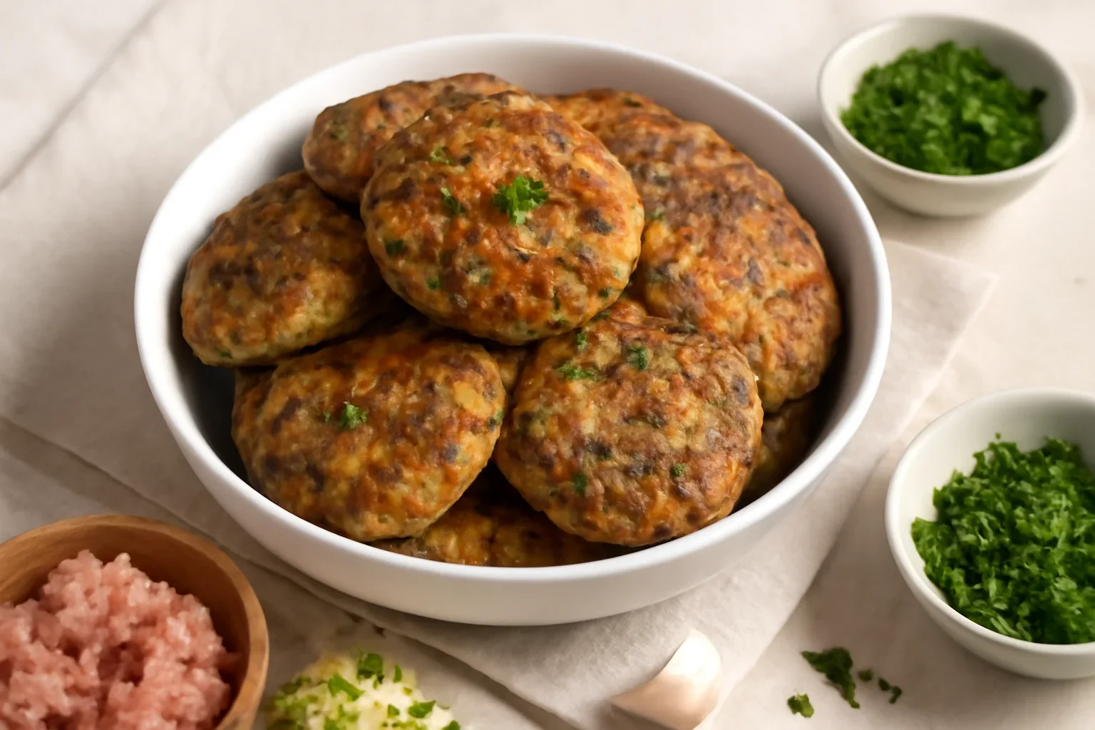 Chiftele economice din carne cu legume