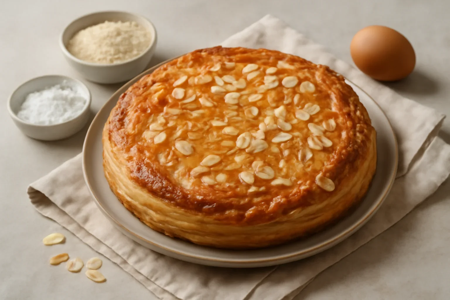 Galette des Rois – prăjitura din foietaj cu cremă de migdale (frangipane)