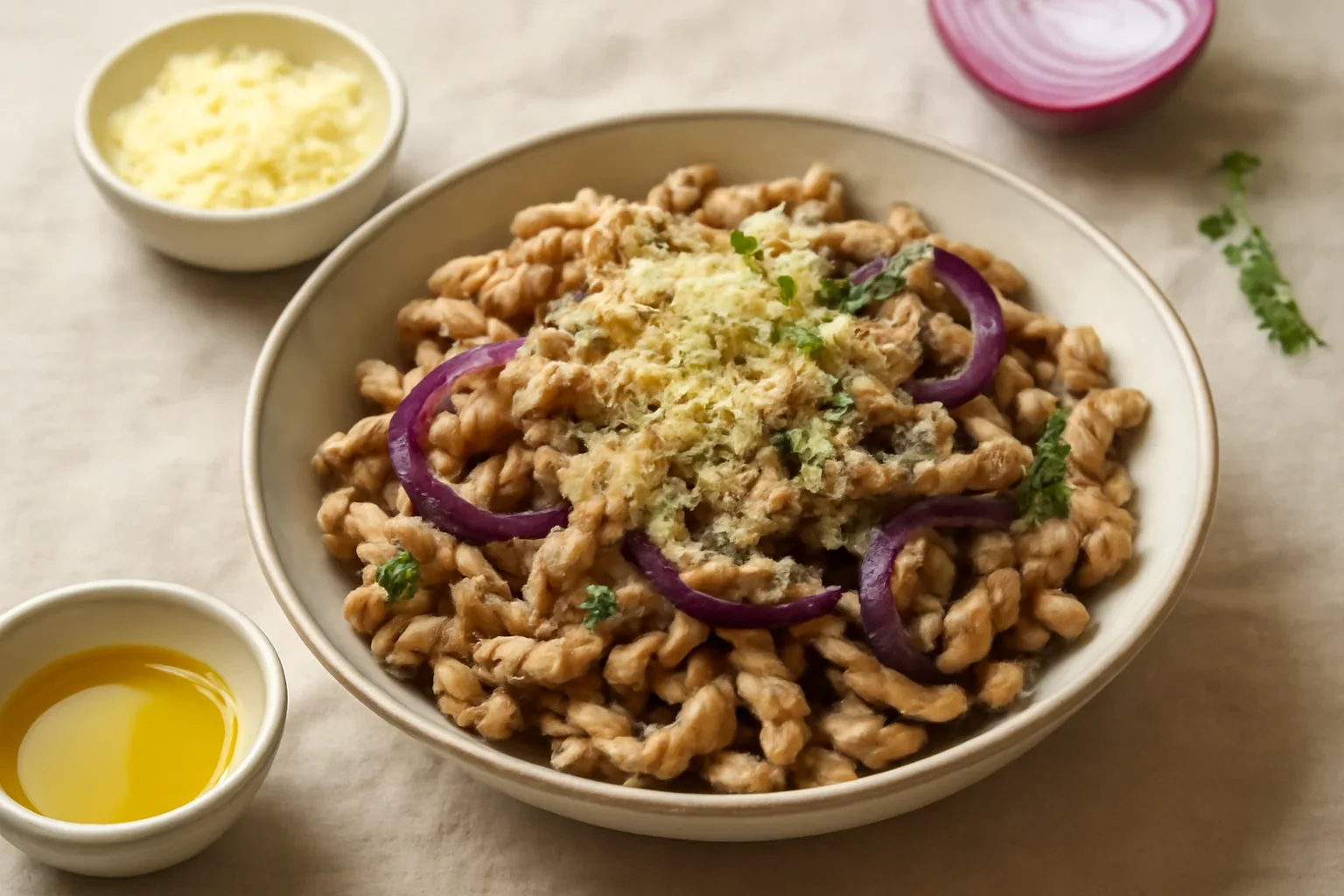 Spätzle integrale cu brânză
