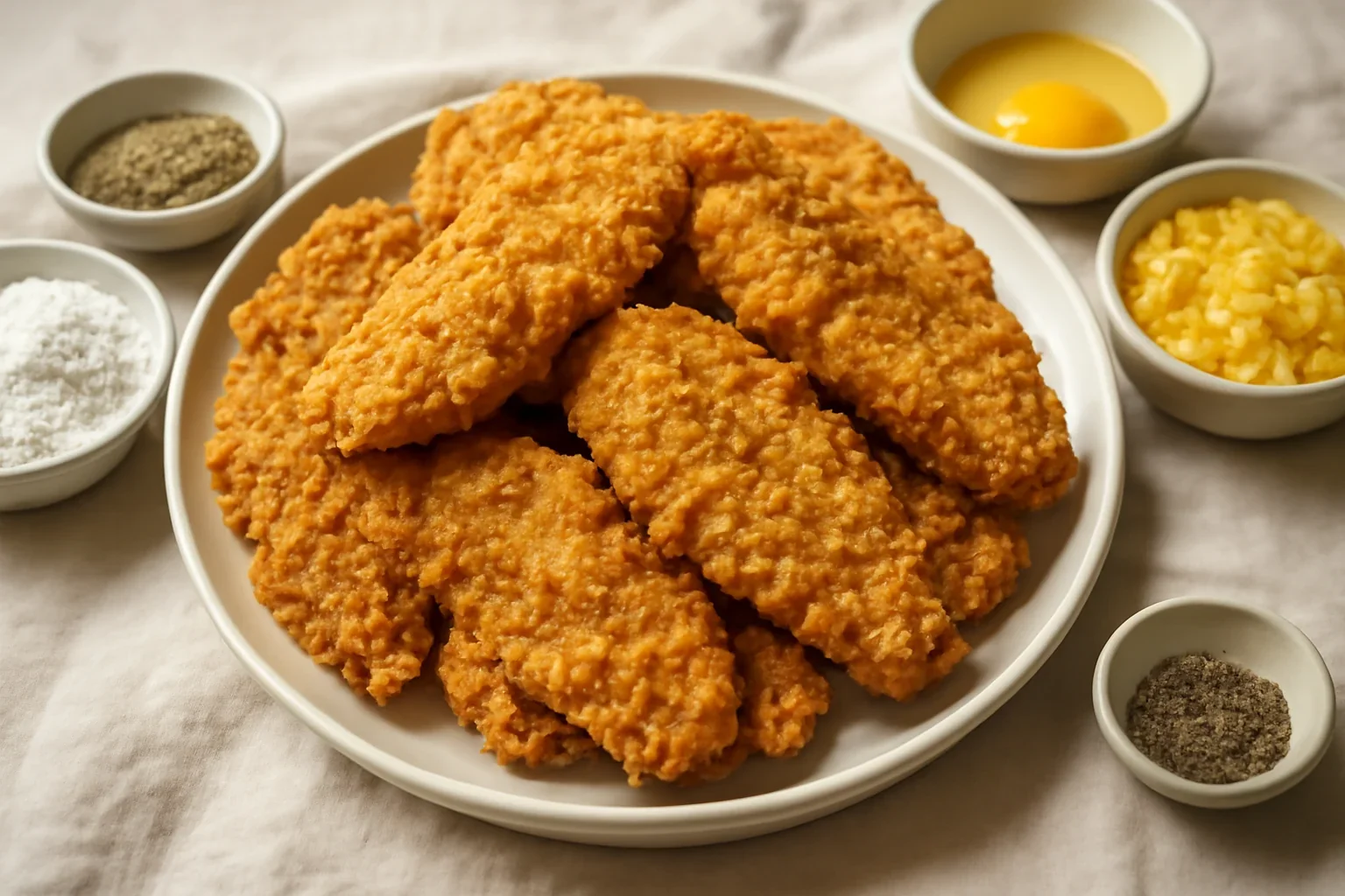 Piept de pui crispy, snitele de pui in crusta crocanta de porumb