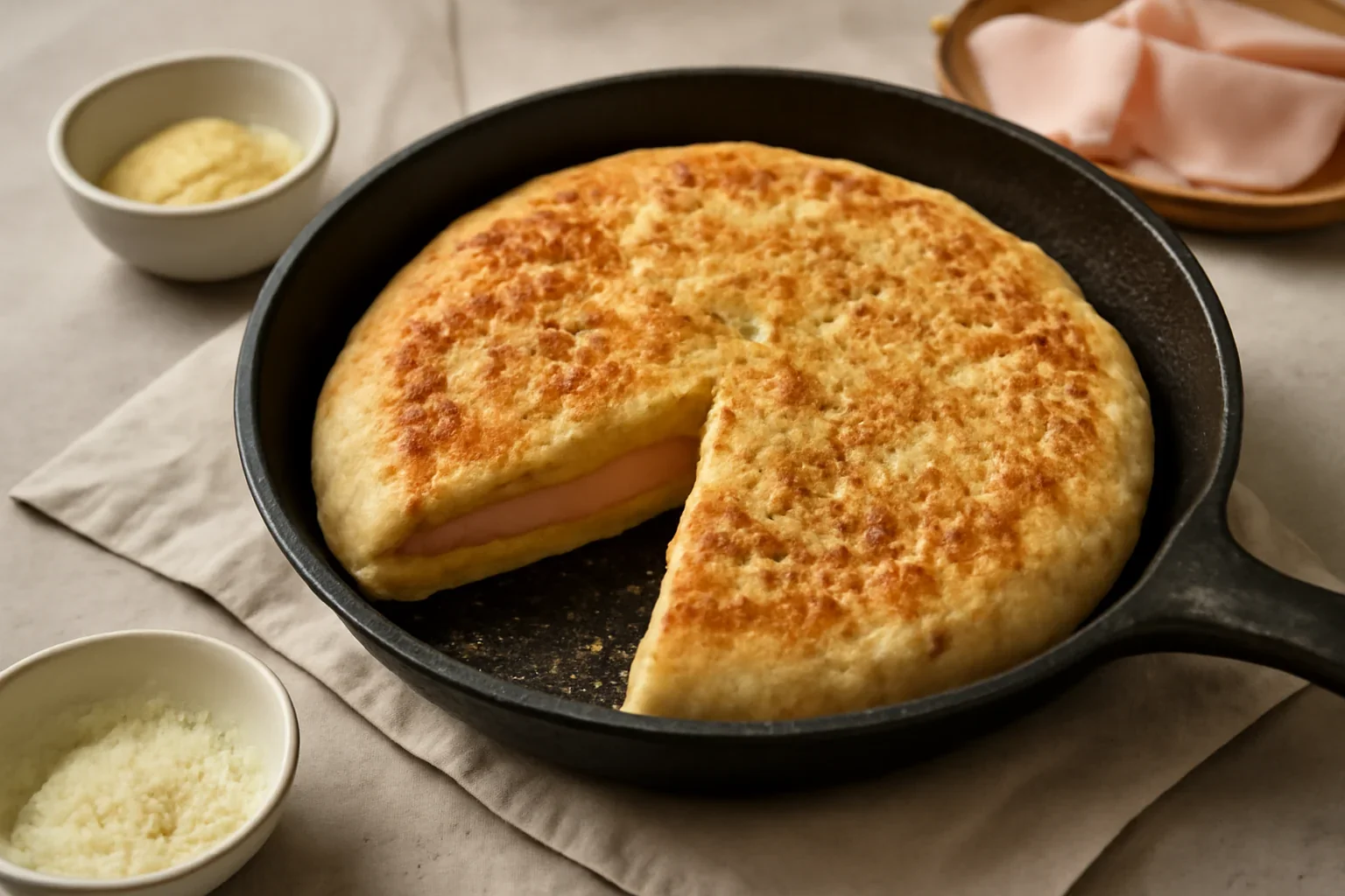 Focaccia rapida in tigaie