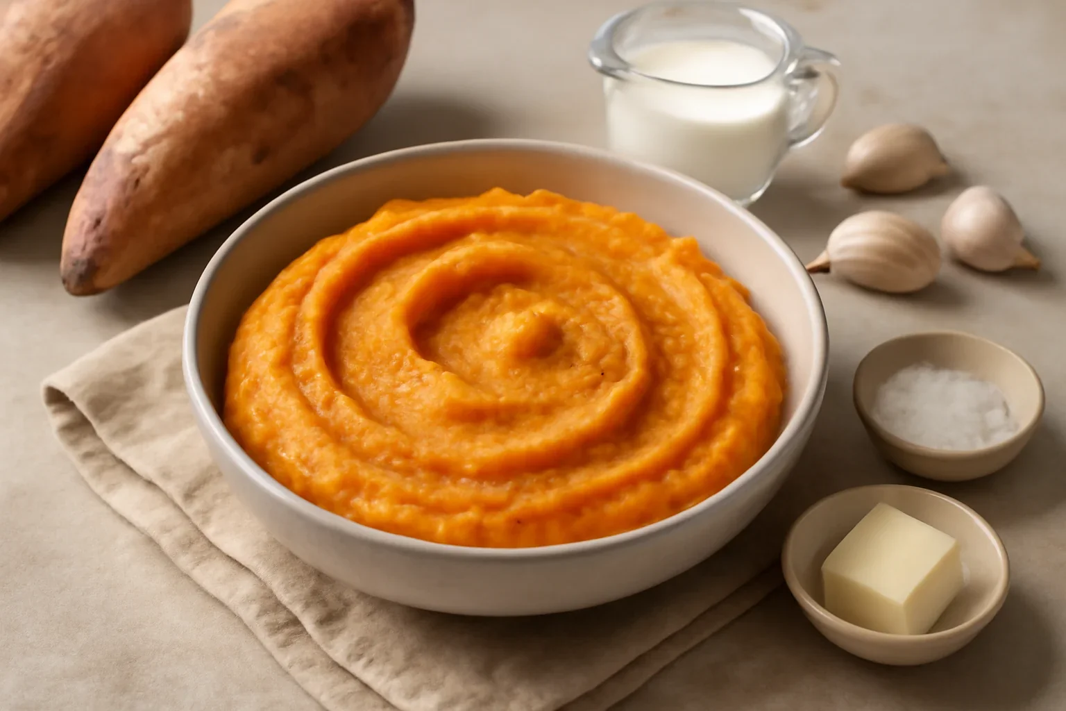 Piure de cartofi dulci rețetă simplă