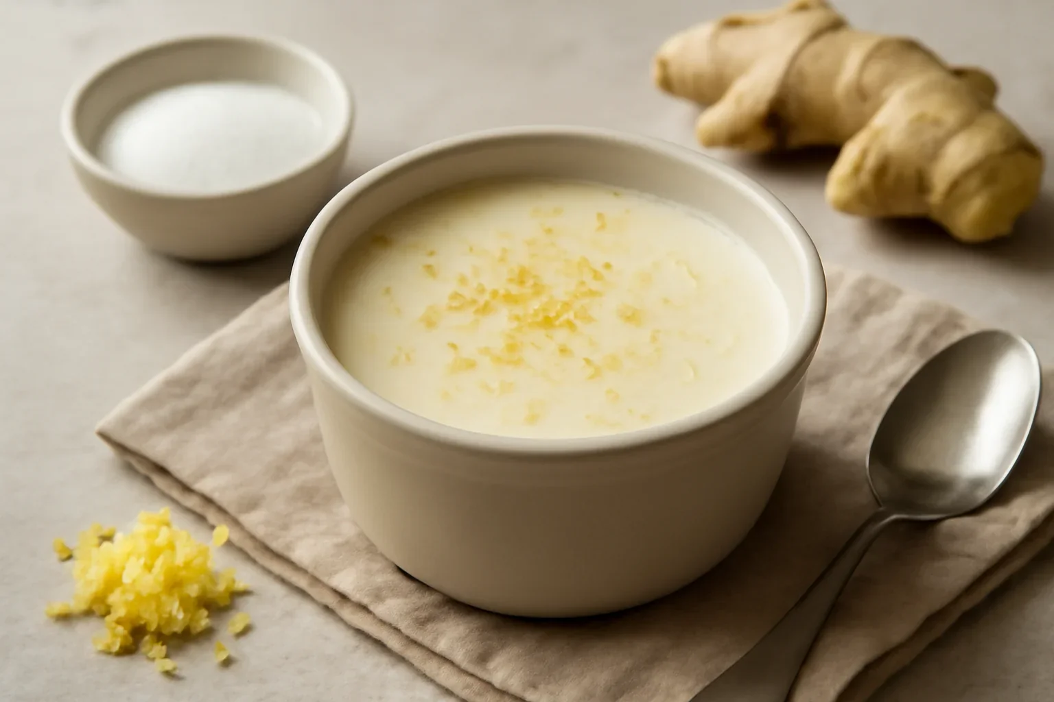 Panna cotta cu ghimbir