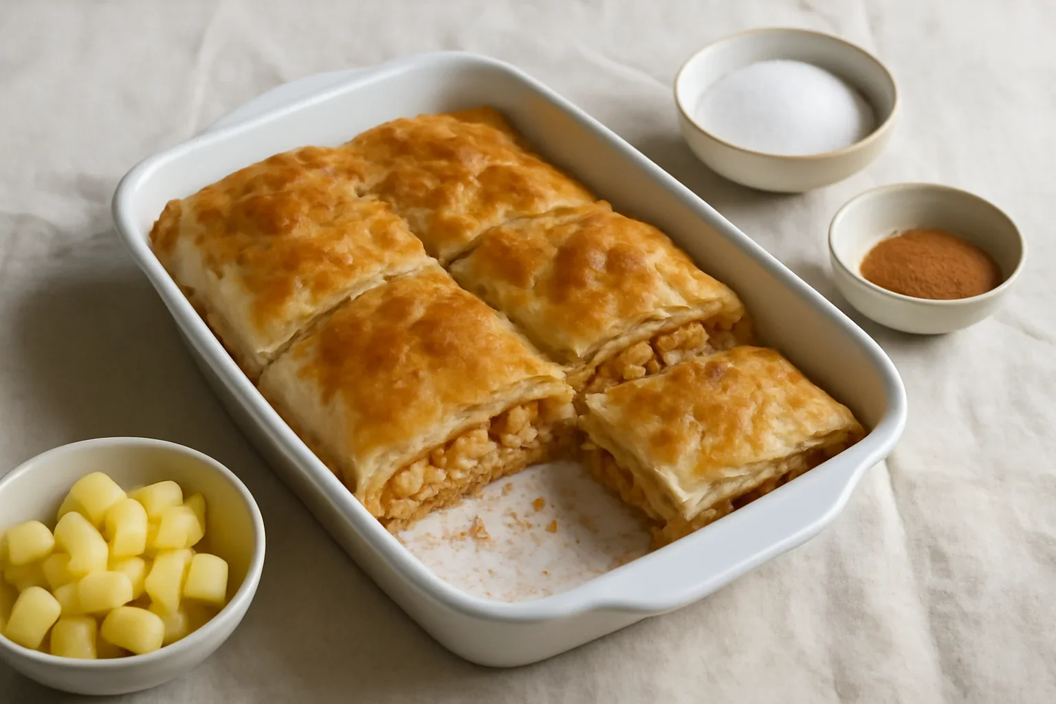 Placinta cu mere de post, simpla si delicioasa