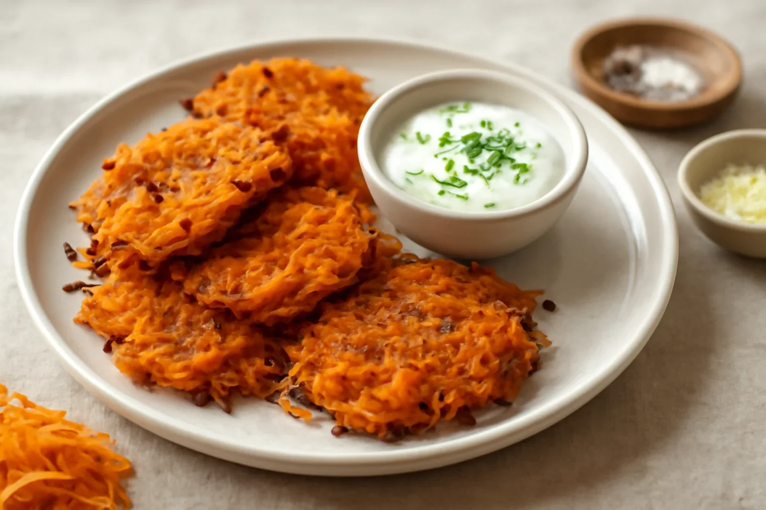 Rösti din batate cu dip