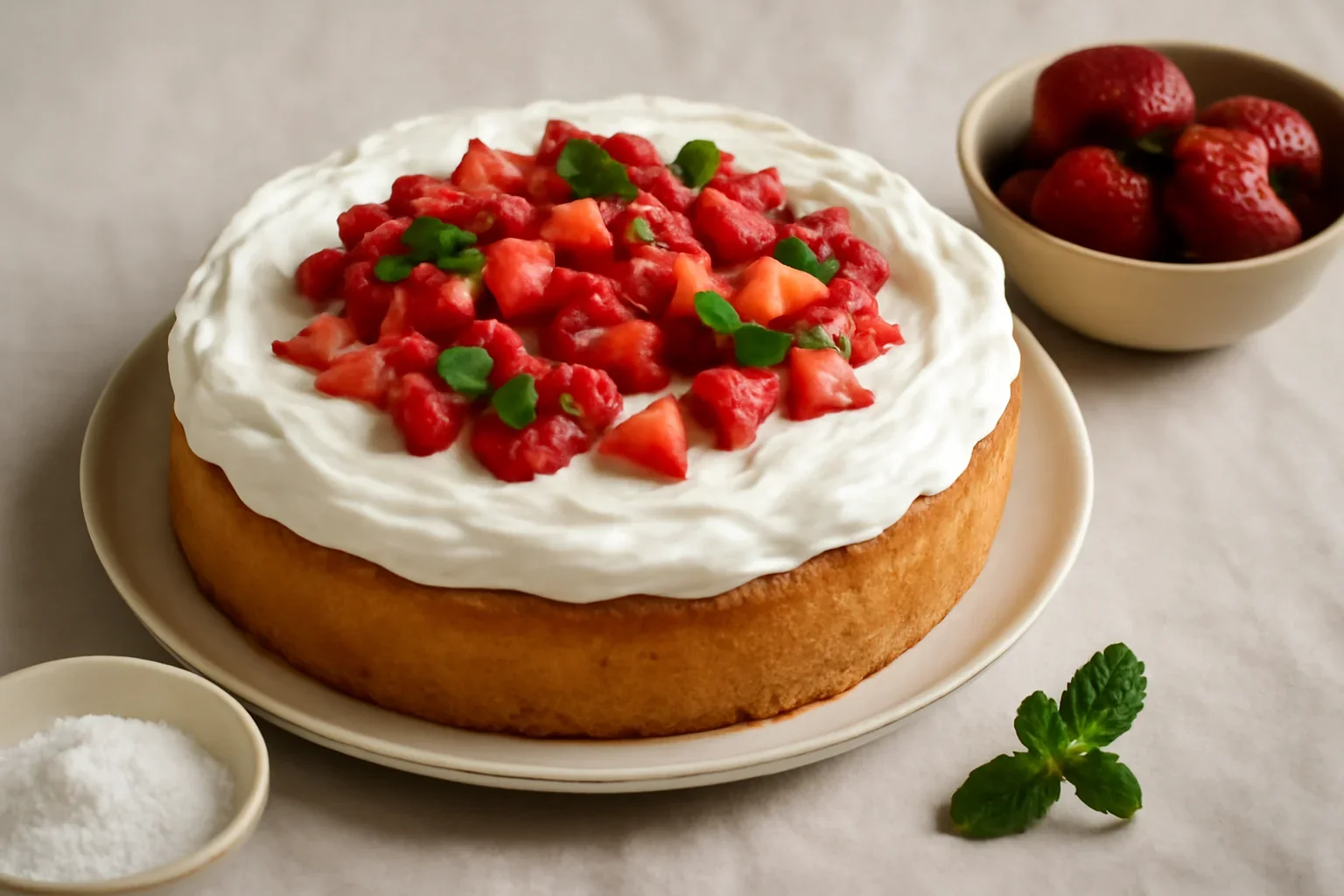 Prajitura cu capsuni si mascarpone