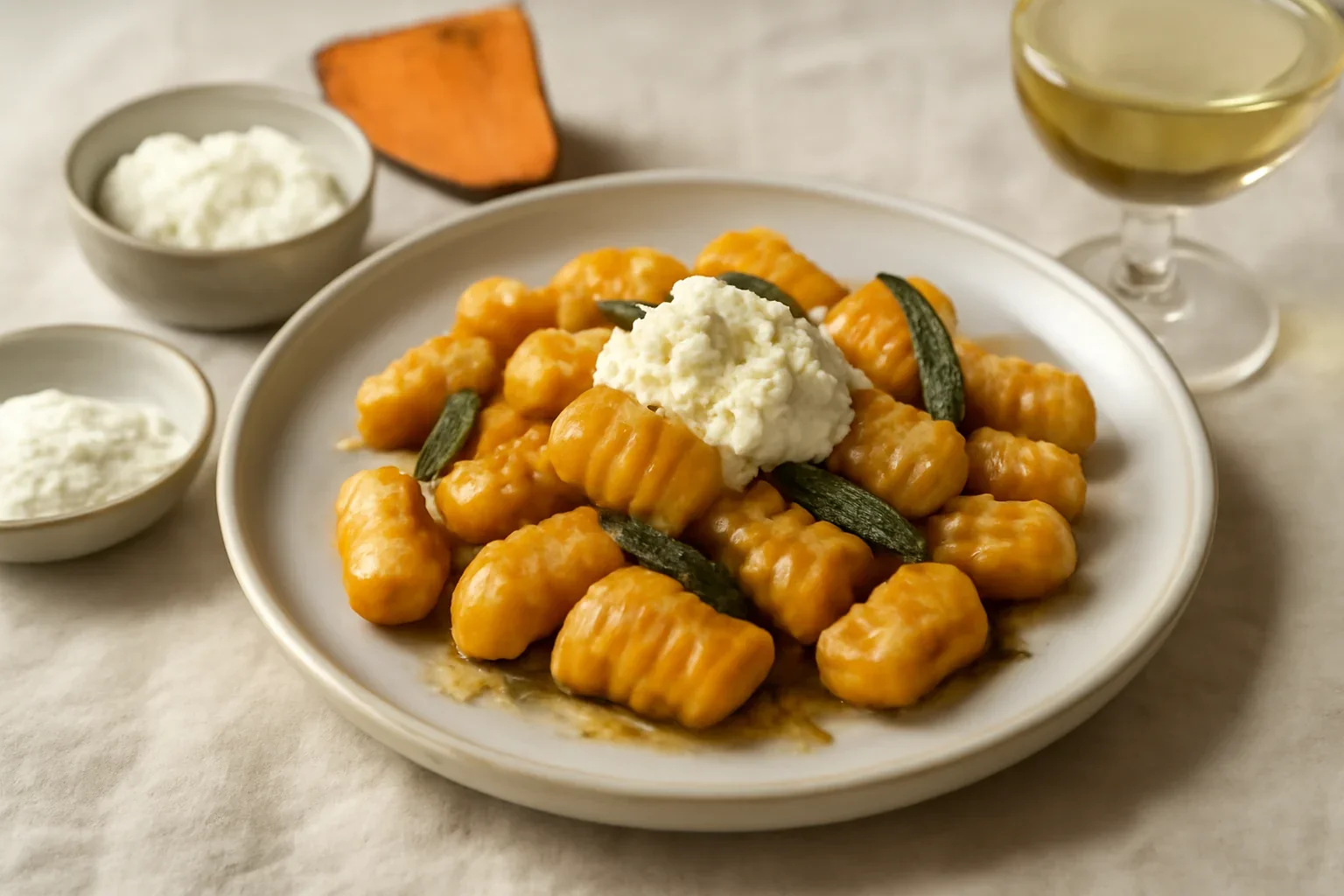 Gnocchi cu cartof dulce – preparatul ideal pentru un vin alb