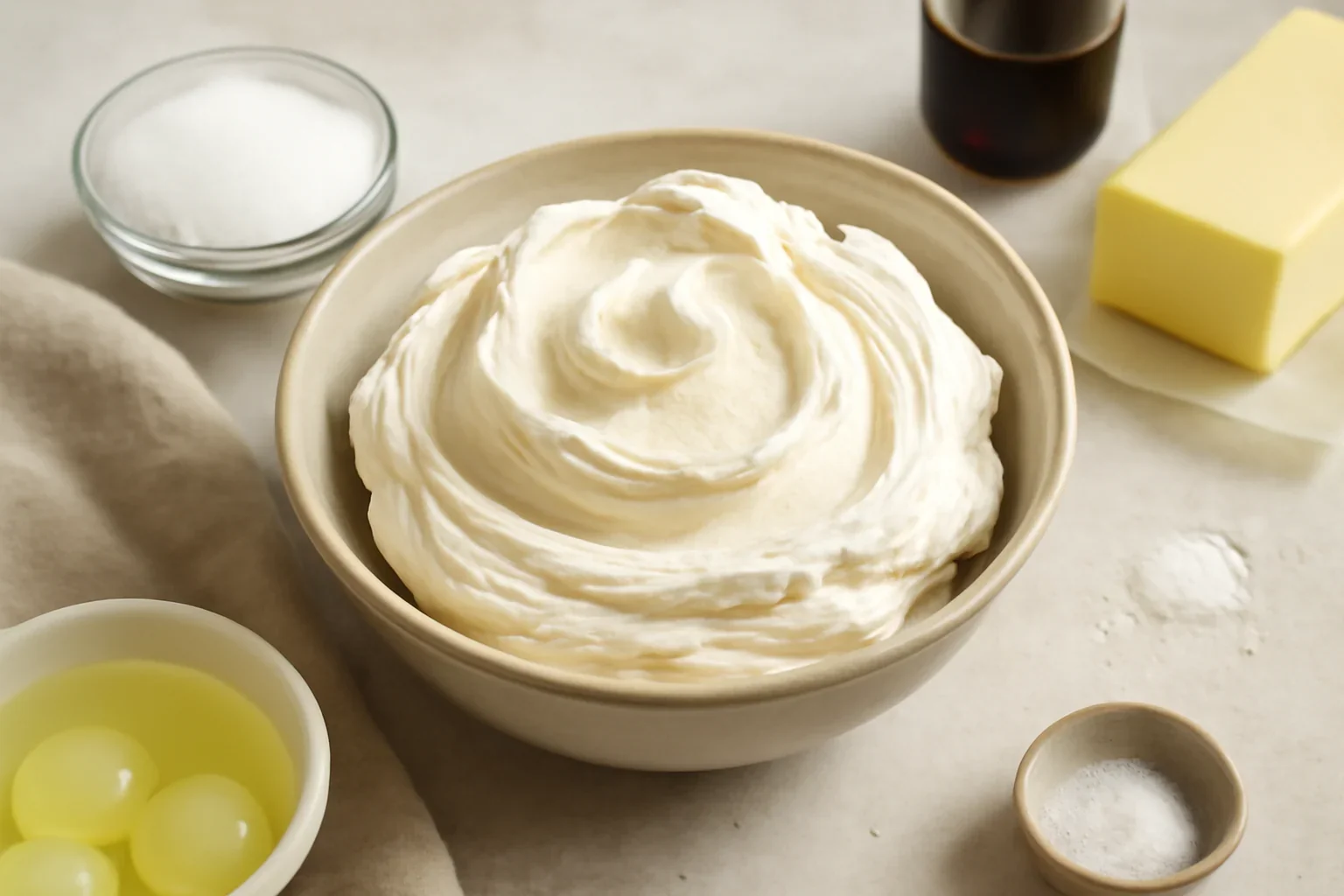 Crema de unt / Buttercream cu bezea elvetiana
