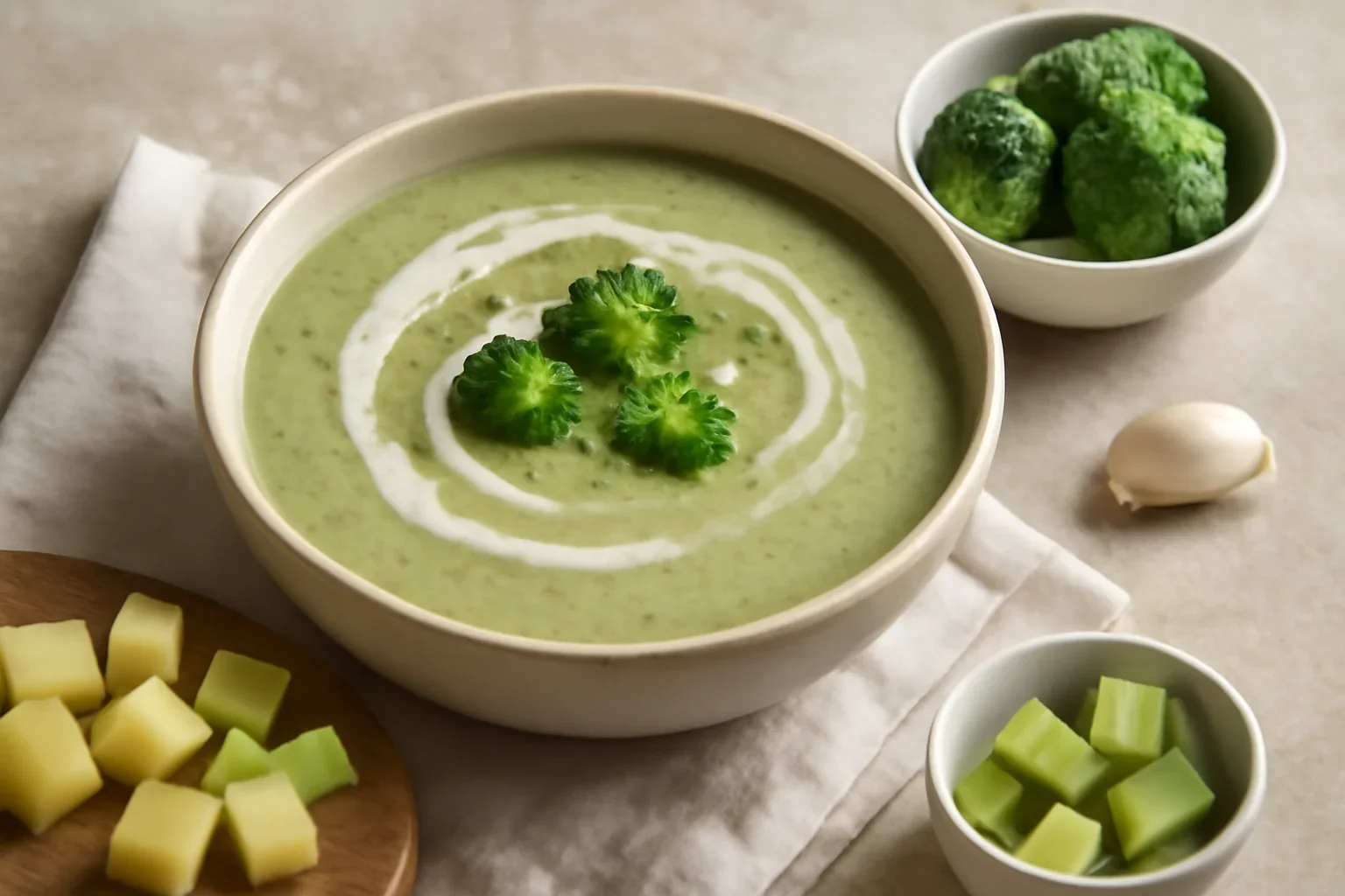 Supa crema de conopida si broccoli