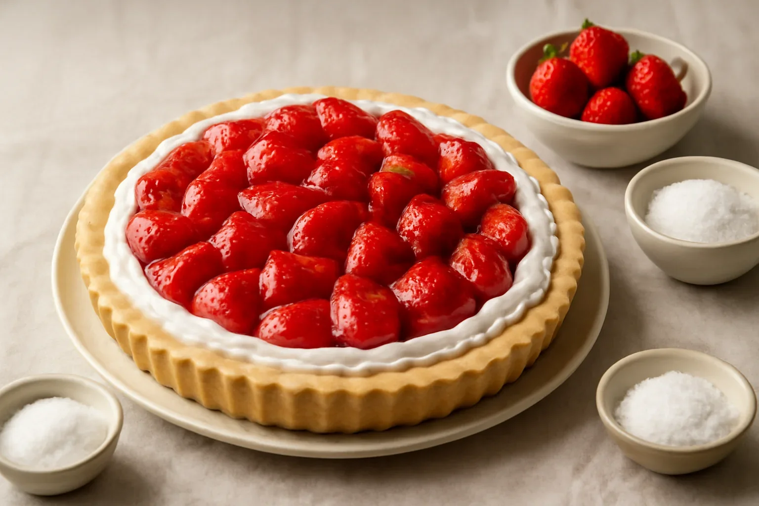 Tarta americana cu capsuni