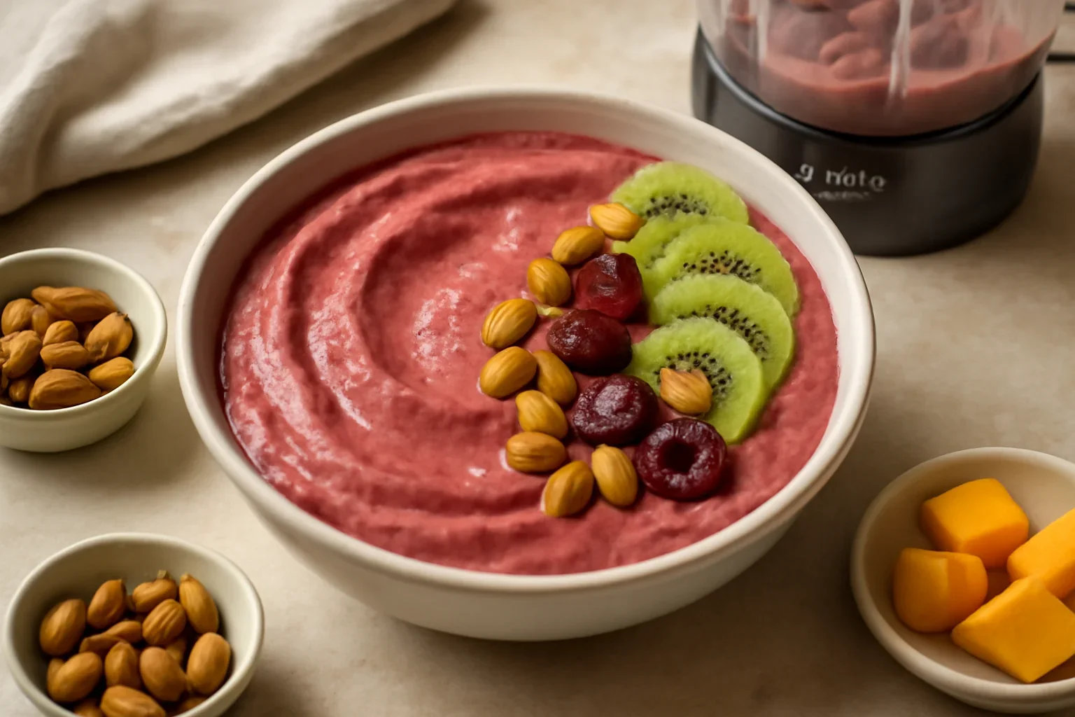 Inghetata de fructe facuta la blenderul Oster