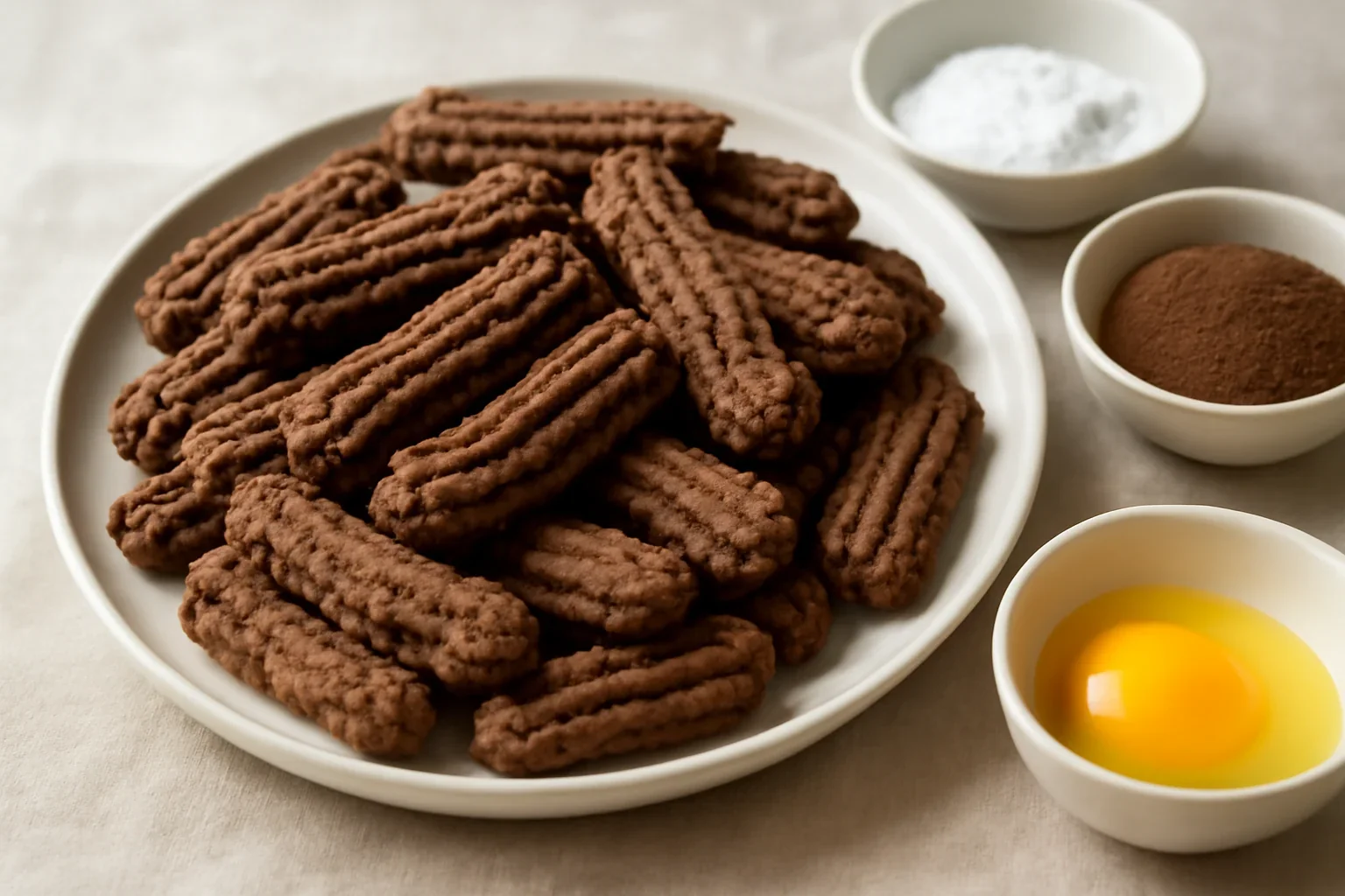 Biscuiti spritati, piscoturi cu unt, untura si cacao reteta copilariei