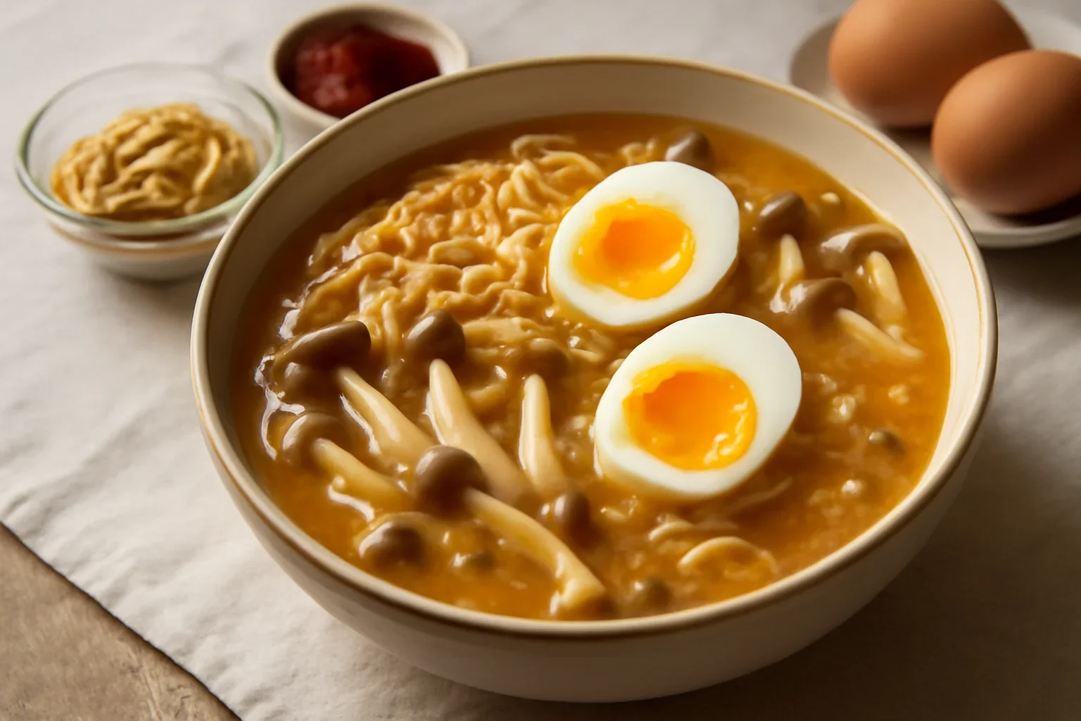 Ramen cu unt de arahide