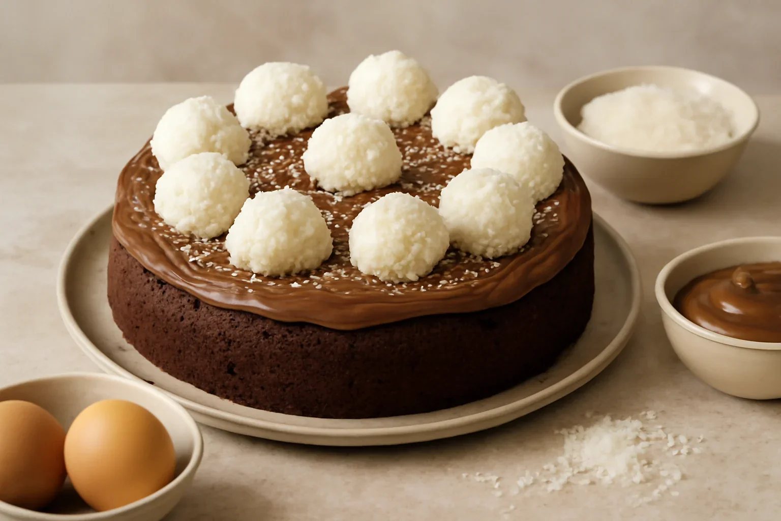 Tort cu ciocolata si cocos
