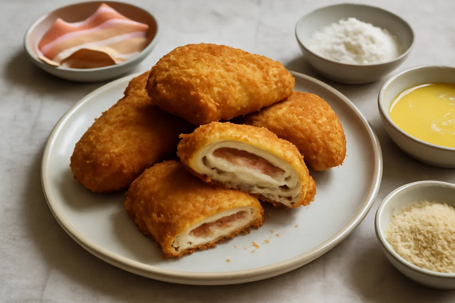 Piept de pui cordon bleu
