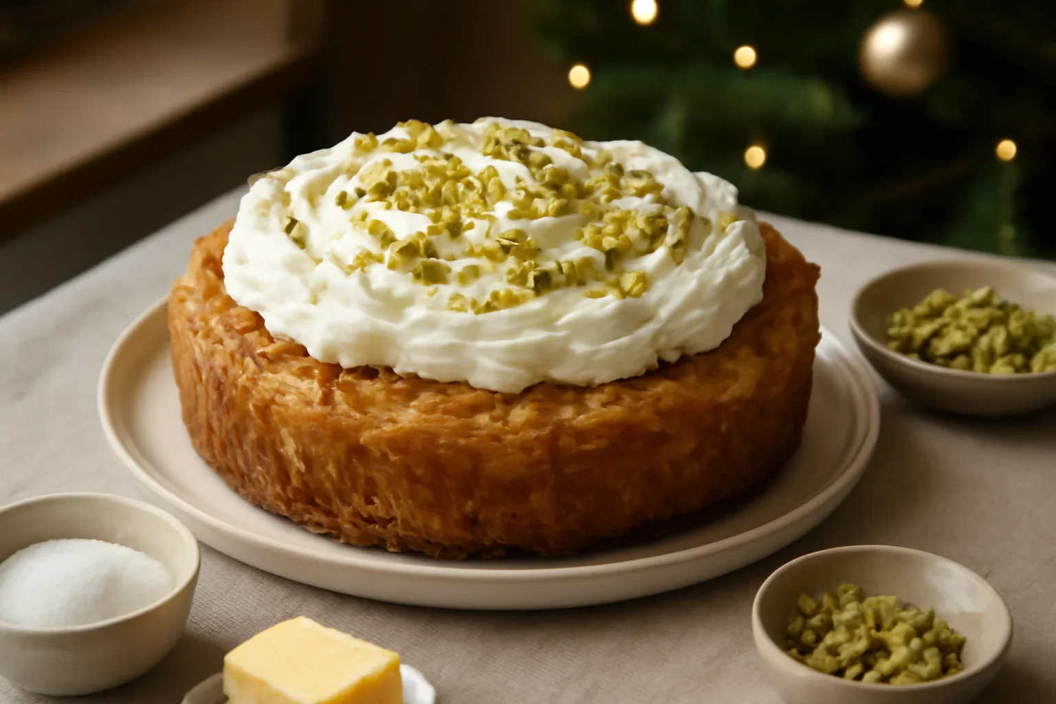 Tort baclava cu frisca, desertul perfect pentru Craciun