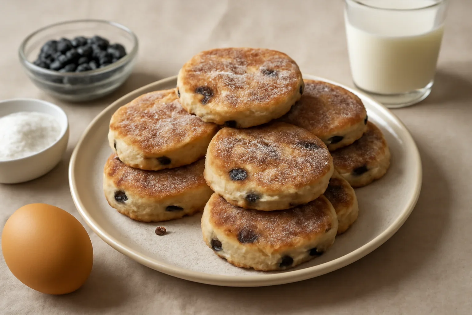 Prajiturele galeze, welsh cakes
