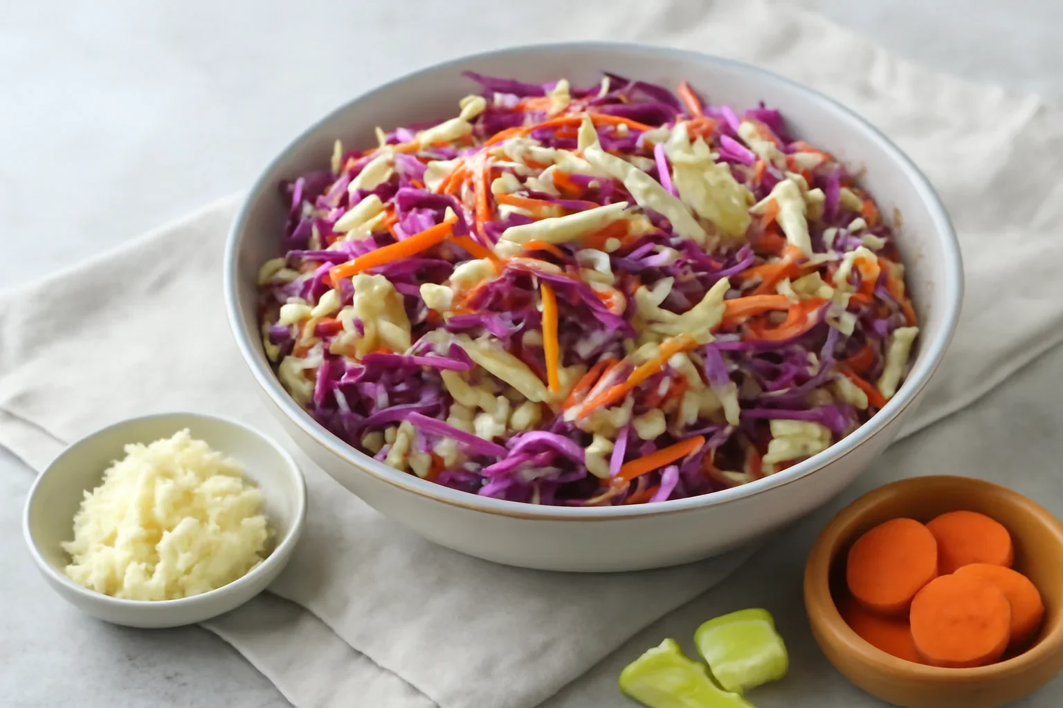 Salata de varza rosie si alba pentru iarna