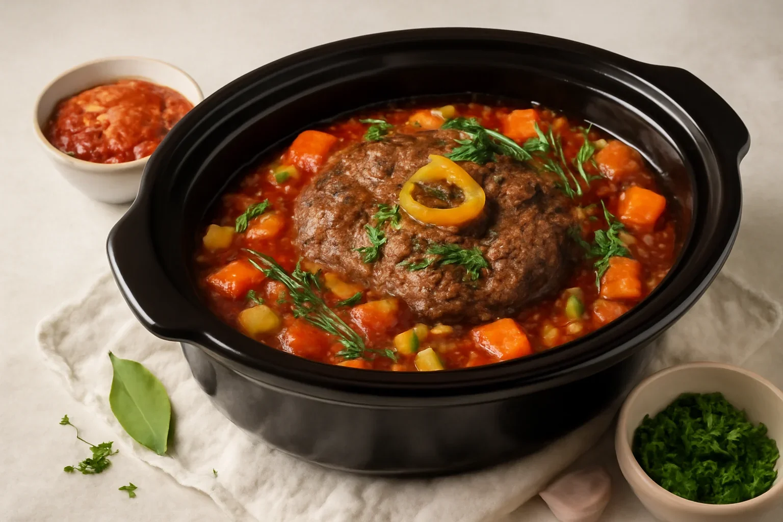 Rasol de vita cu legume la Crock-Pot