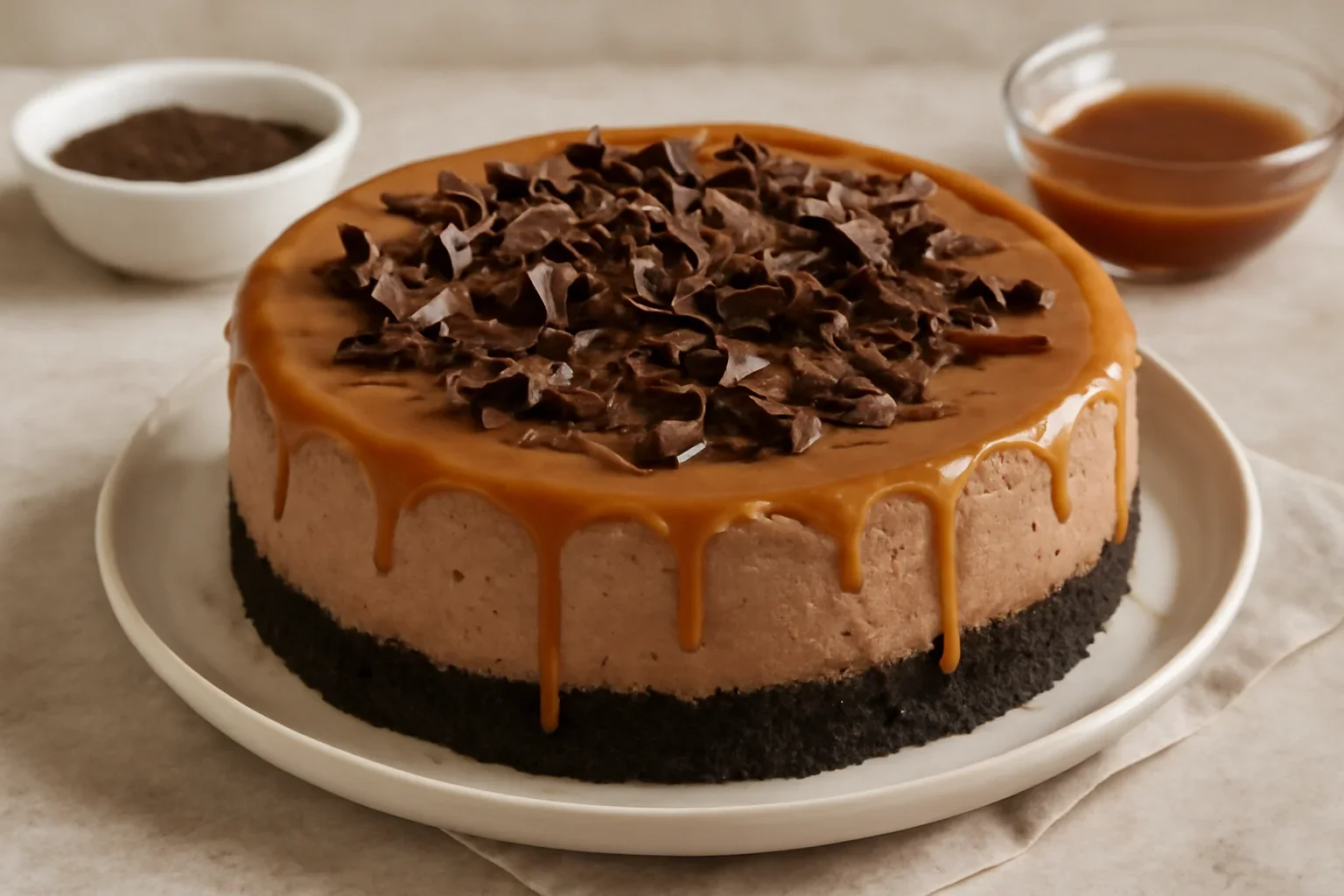 Cheesecake cu ciocolata