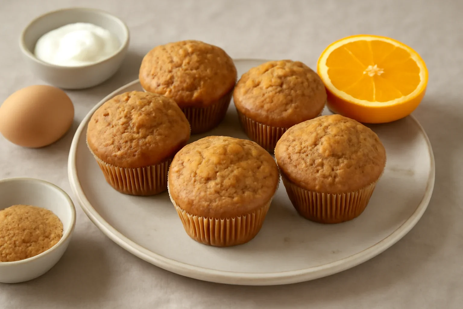Muffins cu portocale