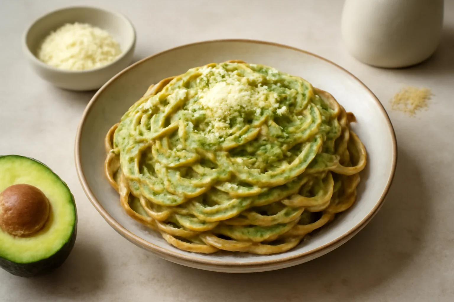 Paste din făină integrală cu sos de avocado