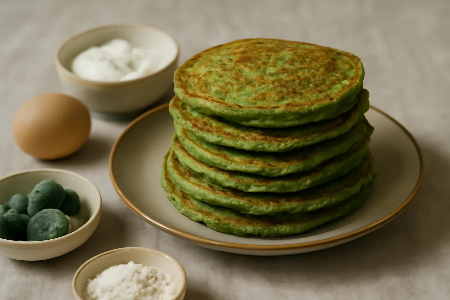 Pancakes cu spanac