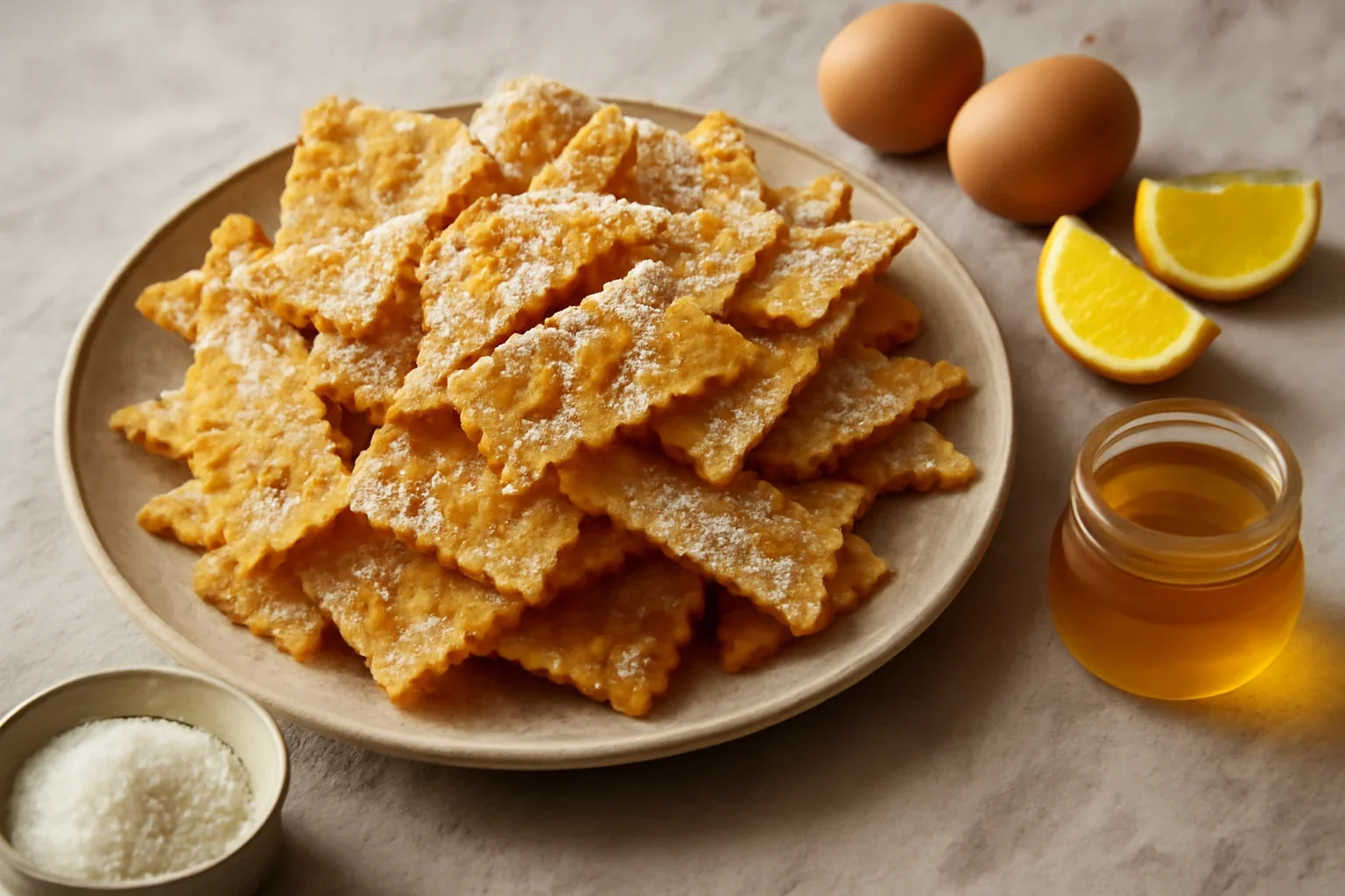 I cenci toscani, chiacchiere, minciunele italiene, crocante