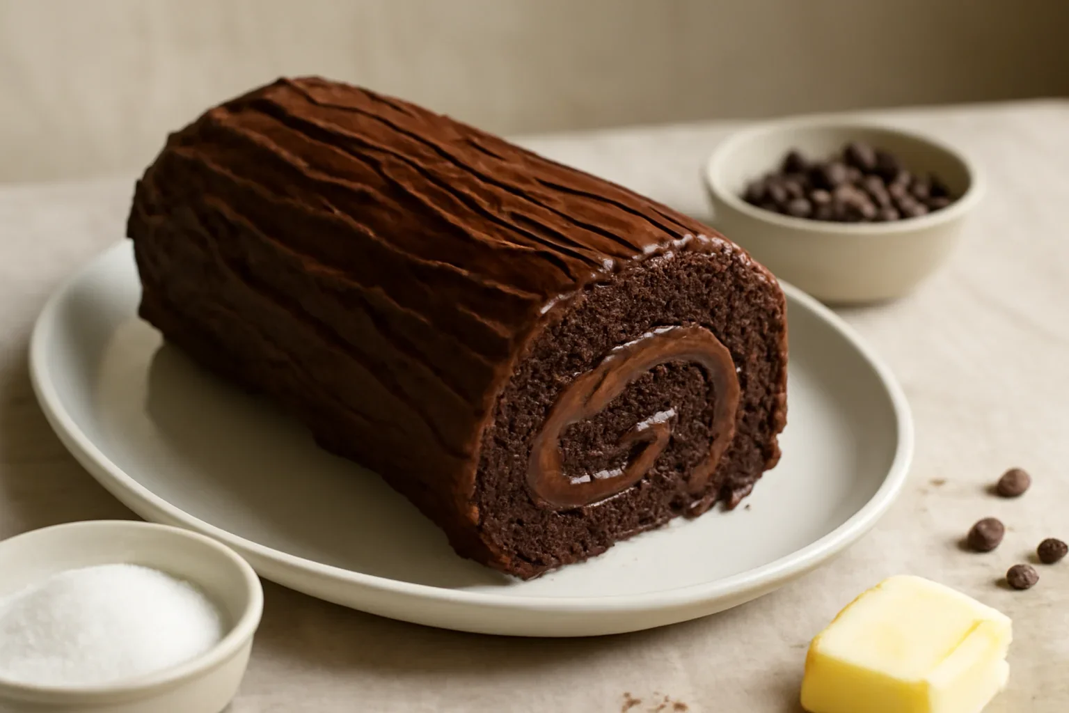 Tort buturuga cu crema de ciocolata