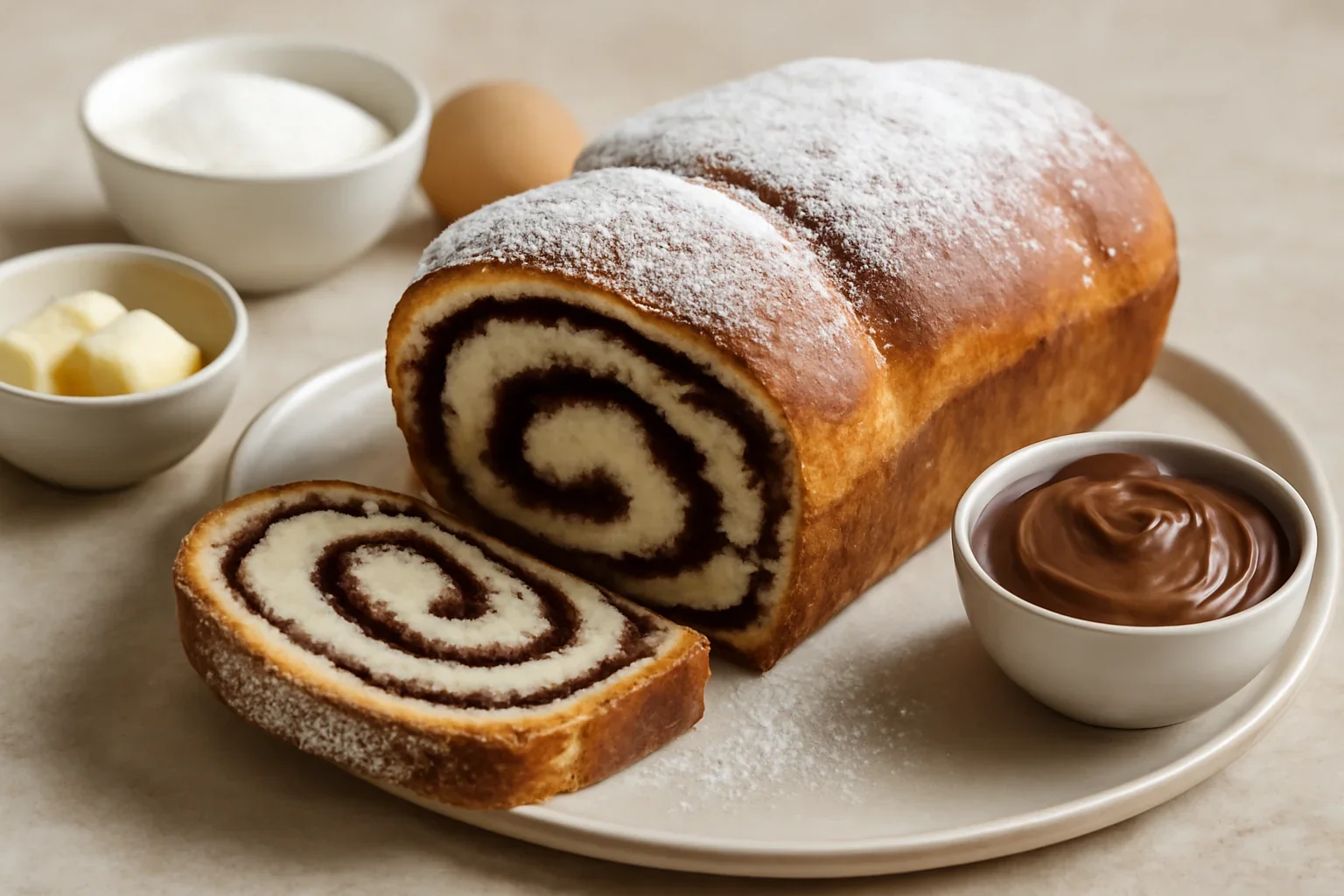 Cozonac Spirala – Cozonac cu ciocolata