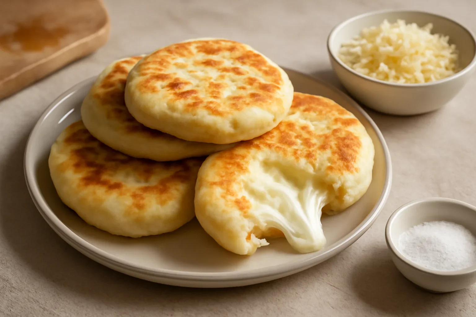 Turtite din aluat oparit cu mozzarella