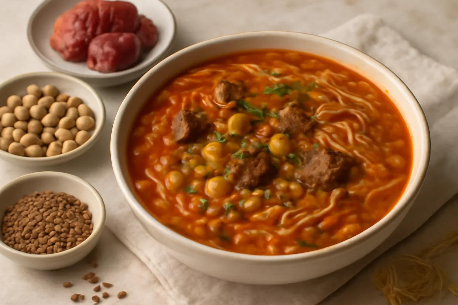 Harira cu carne de vita