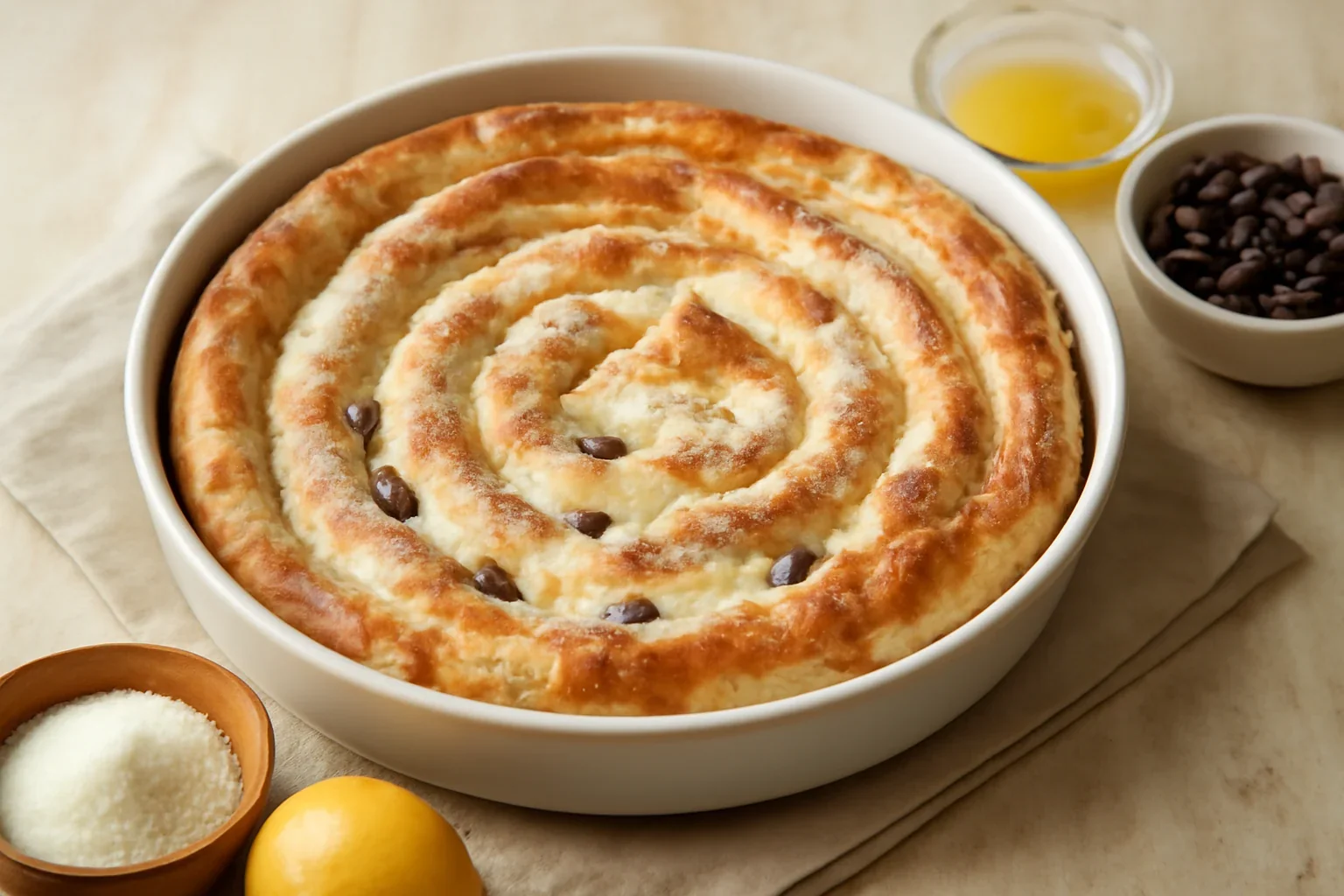 Placinta cu branza dulce si stafide
