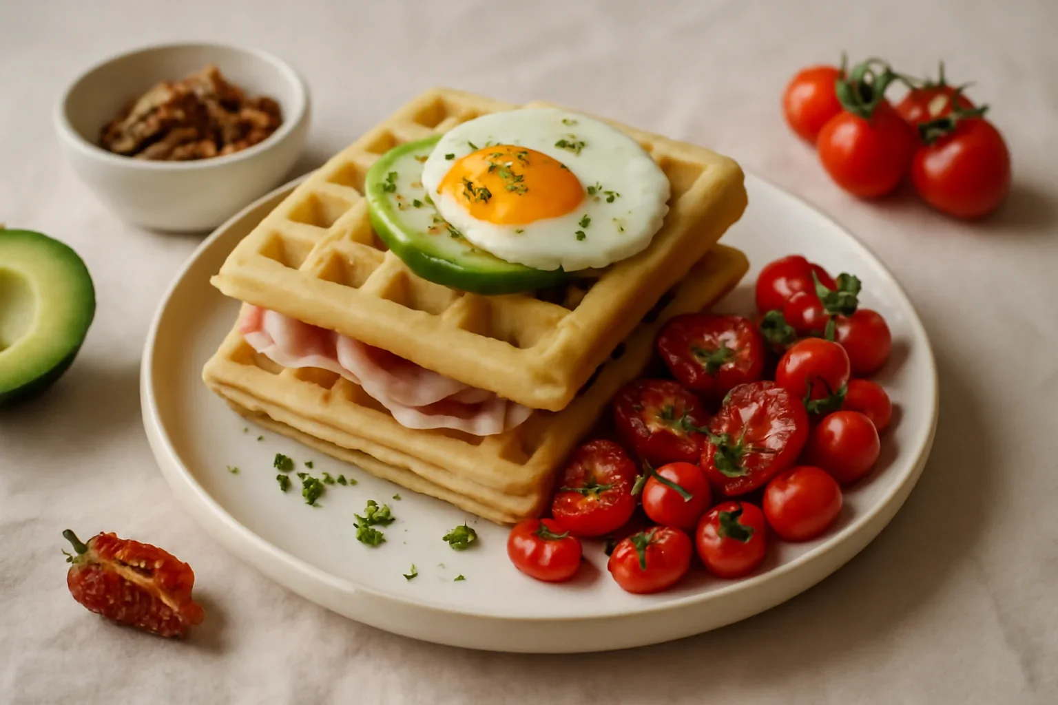 Sandwich waffles – un mic dejun consistent