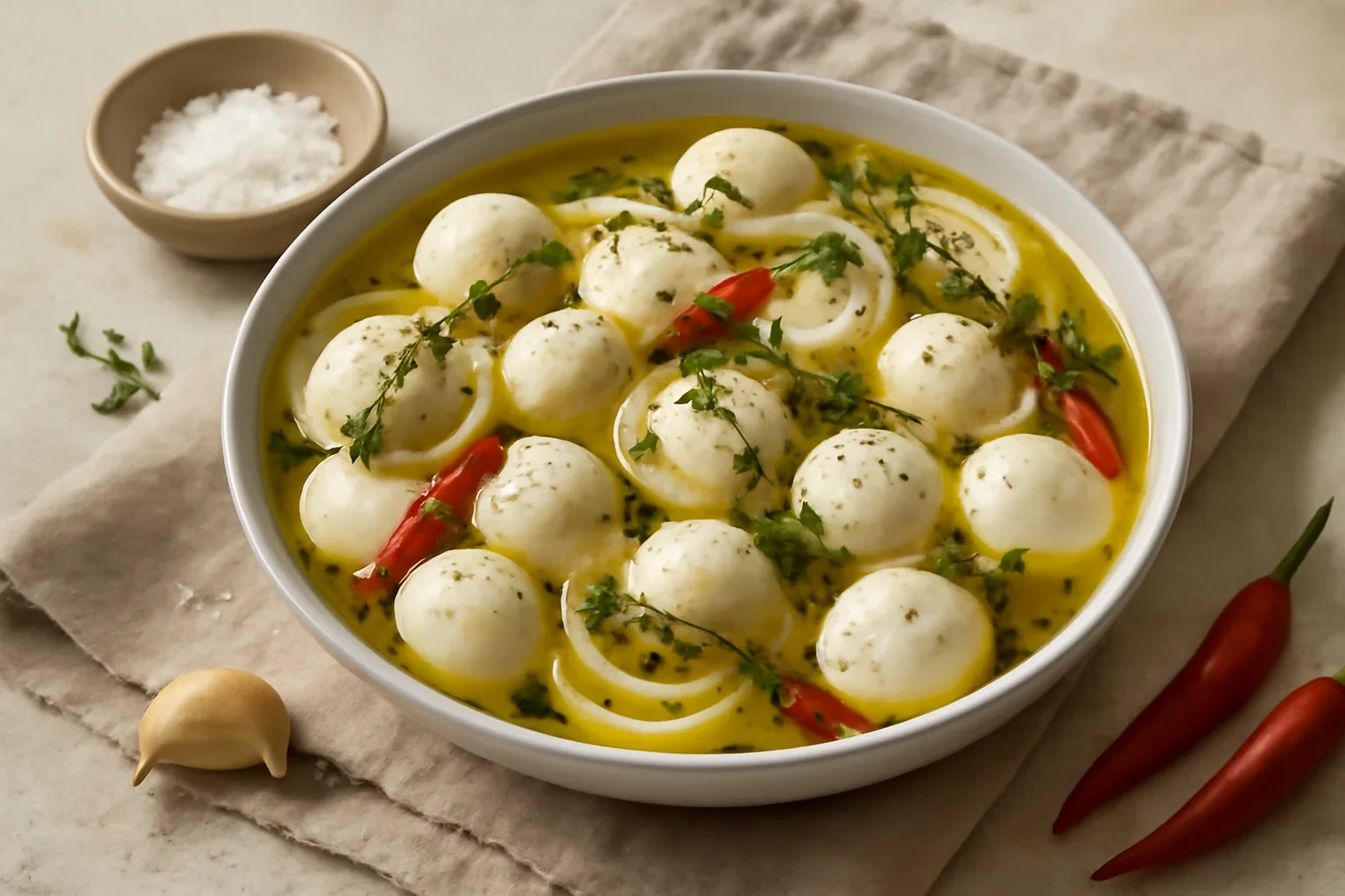 Mozzarella marinată