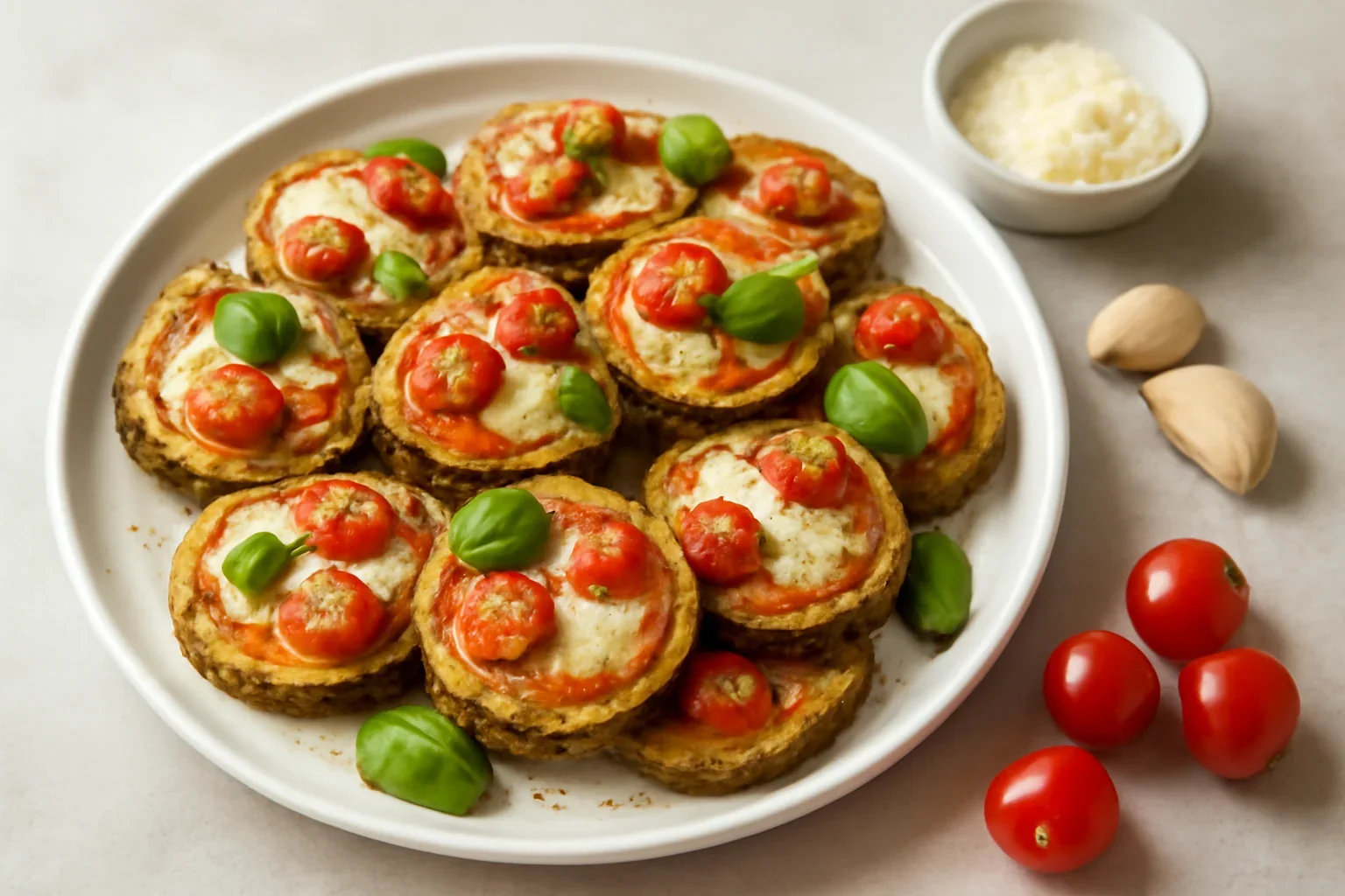 Minipizza din dovlecei