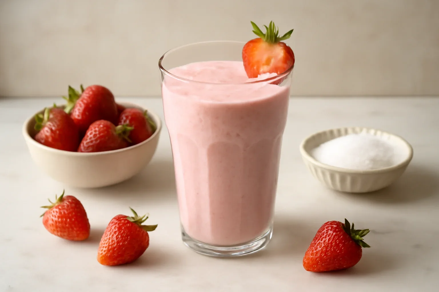Milkshake de capsuni