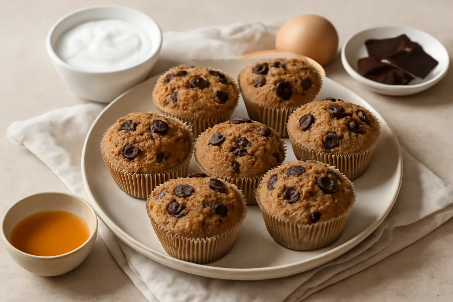 Muffins cu iaurt și ciocolată